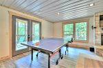 Ping Pong Table in Den on Lower-Level